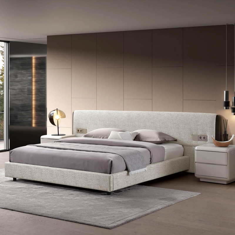 F-016-40-1-B003 Modern Fabric Minimalist Bed