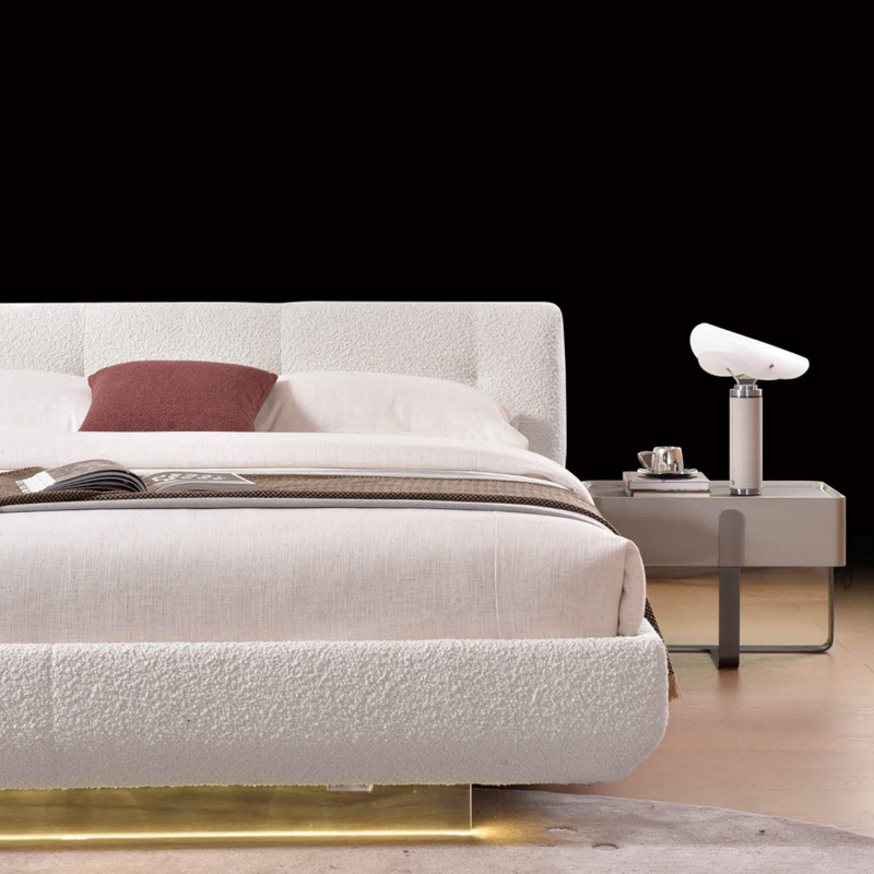 F-016-40-1-B006Teddy Fabric Bed with Ambient Lighting