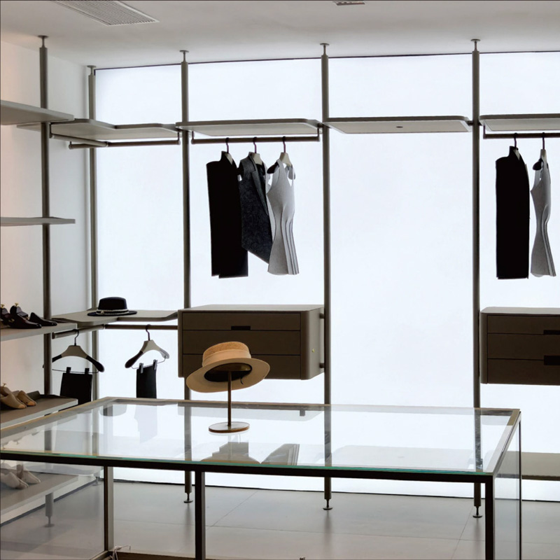 G-093-01-2-LX Series Luxury Walk-in Closet Modular Hardware System