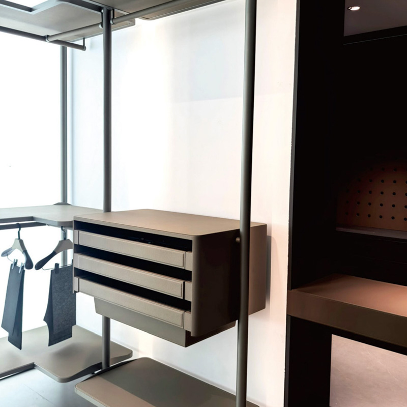 G-093-01-2-LX Series Luxury Walk-in Closet Modular Hardware System