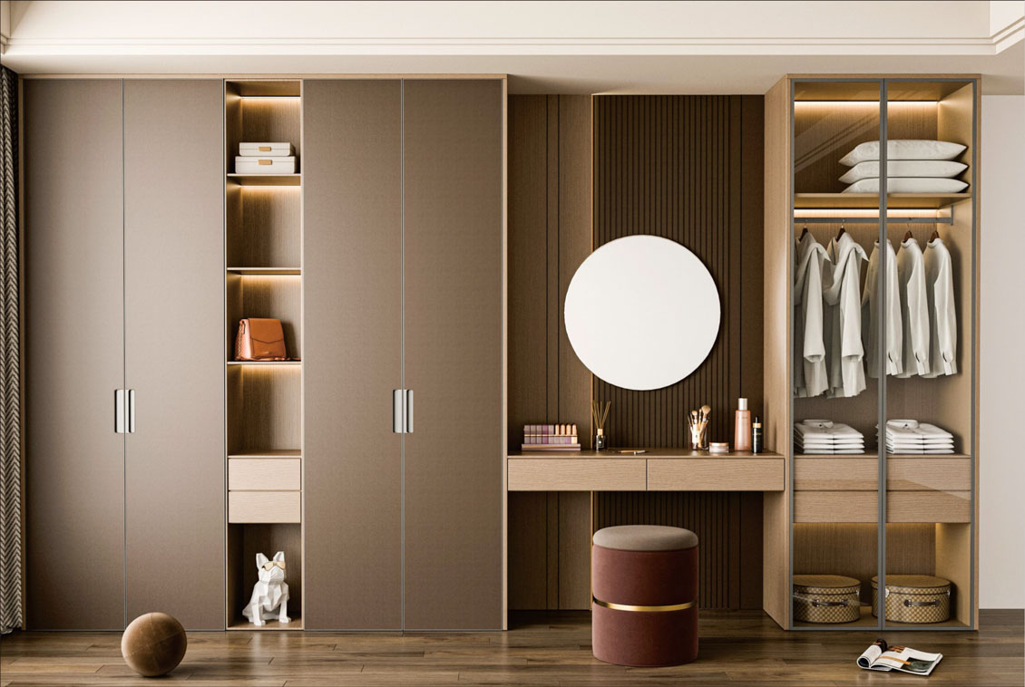G-093-02-1-M001 Two-tone Wood Closet Wall System G-093-02-1-M001 Two-tone Wood Closet Wall System