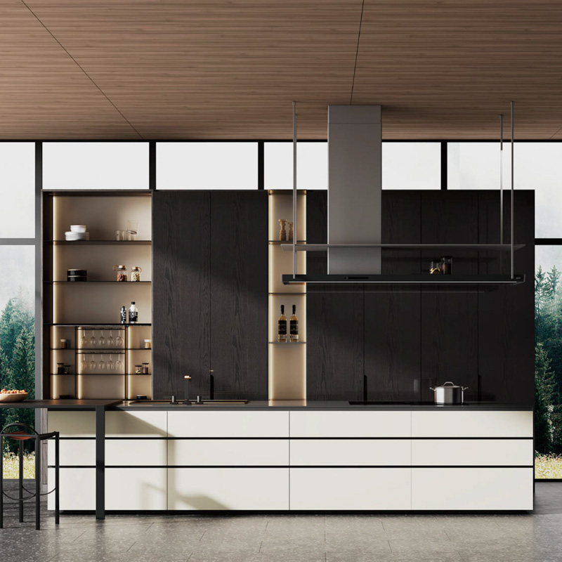 G-093-04-3-ALS-09 Minimalist Handleless Kitchen Cabinet System