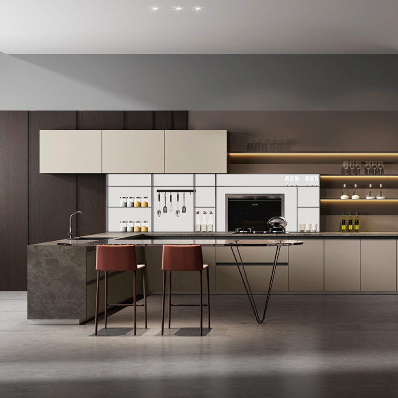 G-093-04-3-ALS-09 Minimalist Handleless Kitchen Cabinet System
