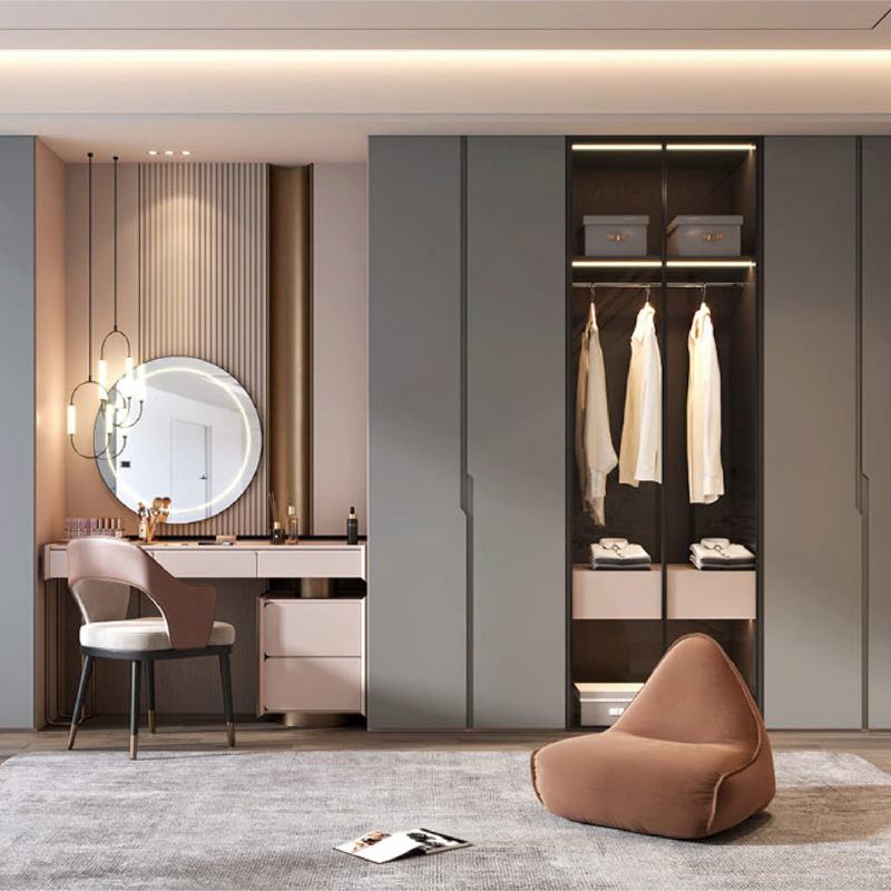 G-093-04-3-C001 Minimalist Integrated Whole Wall Cabinet System