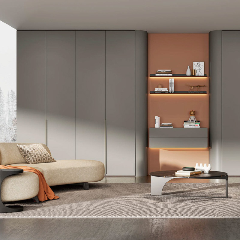 G-093-04-3-C001 Minimalist Integrated Whole Wall Cabinet System
