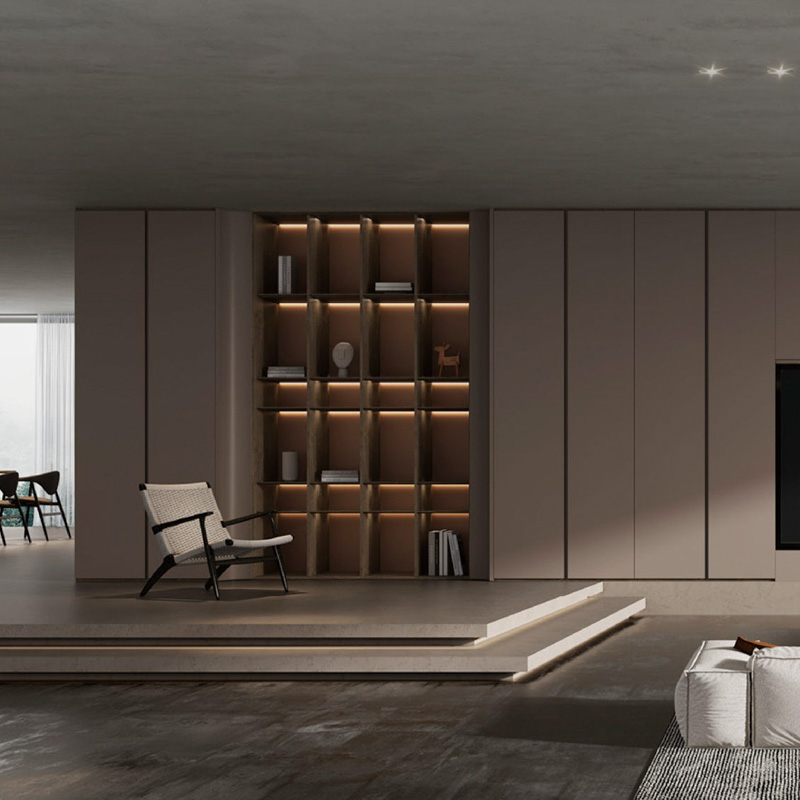 G-093-04-3-C001 Minimalist Integrated Whole Wall Cabinet System