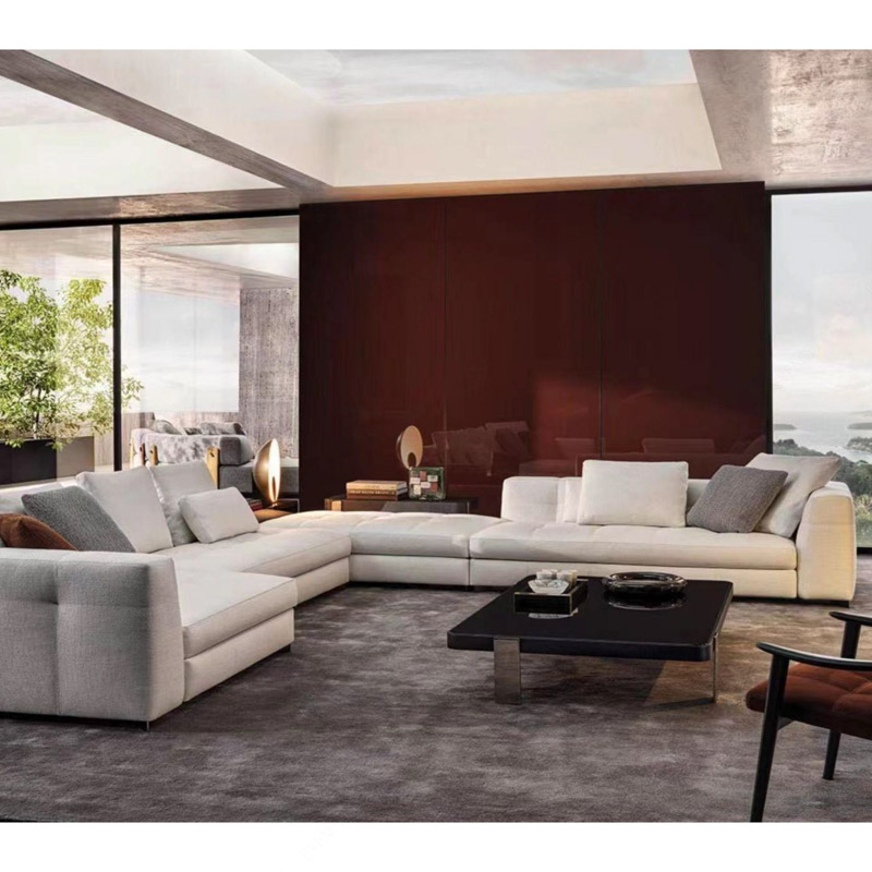F-016-37-1-S004 CHAI ER Grid-Quilted Modular Sofa