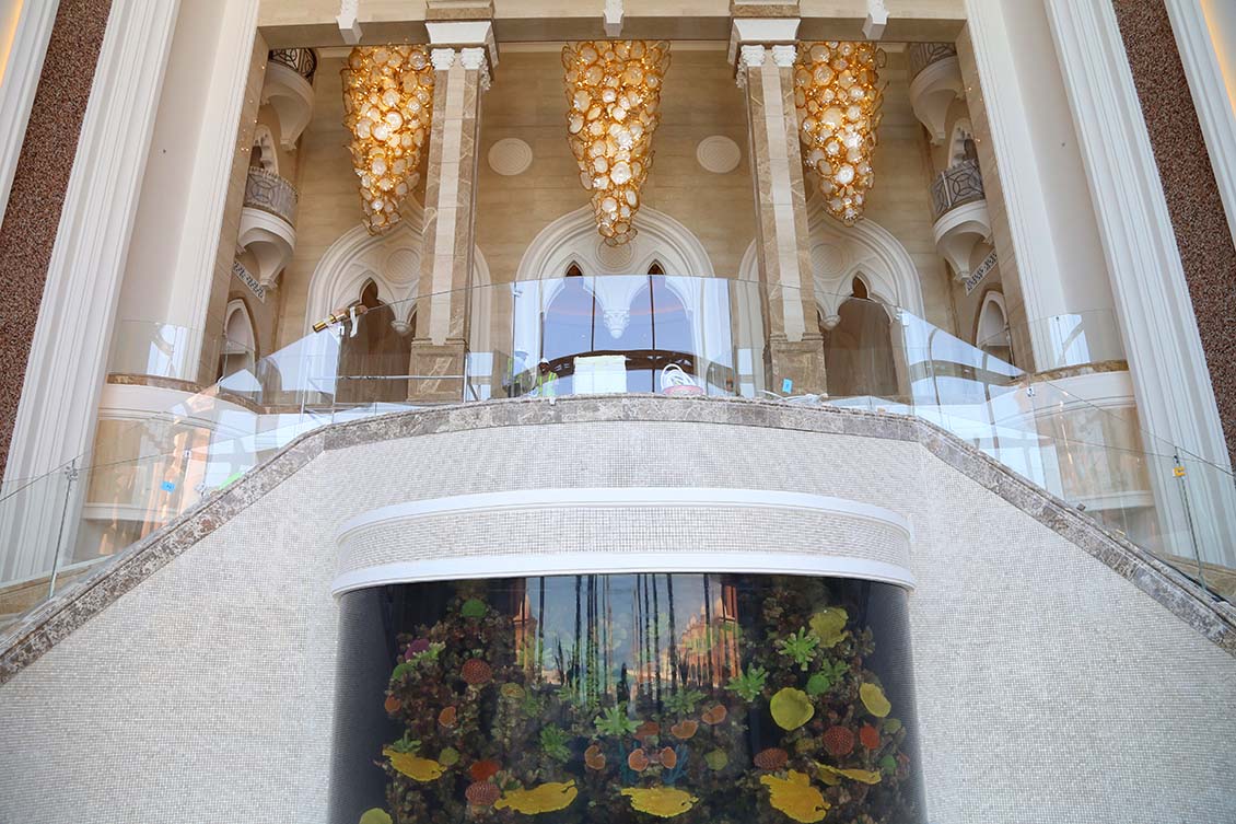 High-end hotel art installation