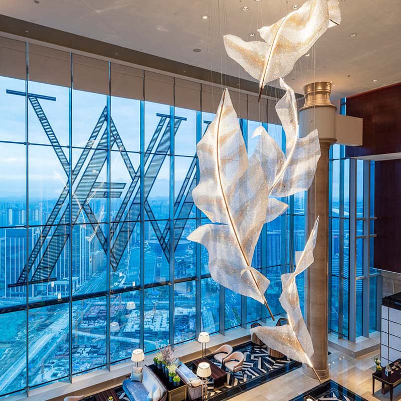 L-001-06-H079 Luxury Art Feather Chandelier｜Customizable Premium Edition