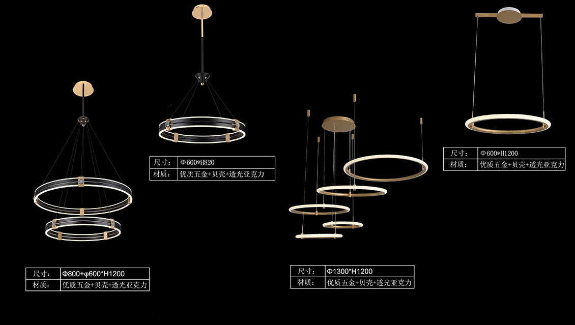 Luxury Shell-Decorated Living Room Chandelier