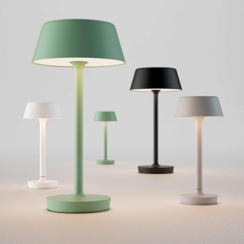 L-009-01-1-EL-MG Series Luxury Aluminum Rechargeable Table Lamp｜Customizable Premium Edition