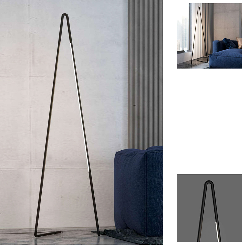 L-009-01-1-EL-SJ Series Luxury Aluminum Triangle Floor Lamp｜Customizable Premium Edition