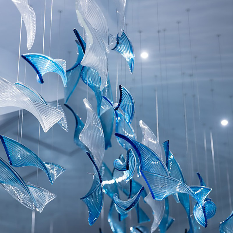 L-001-06-H128 Luxury Art Fish Chandelier｜Customizable Premium Edition
