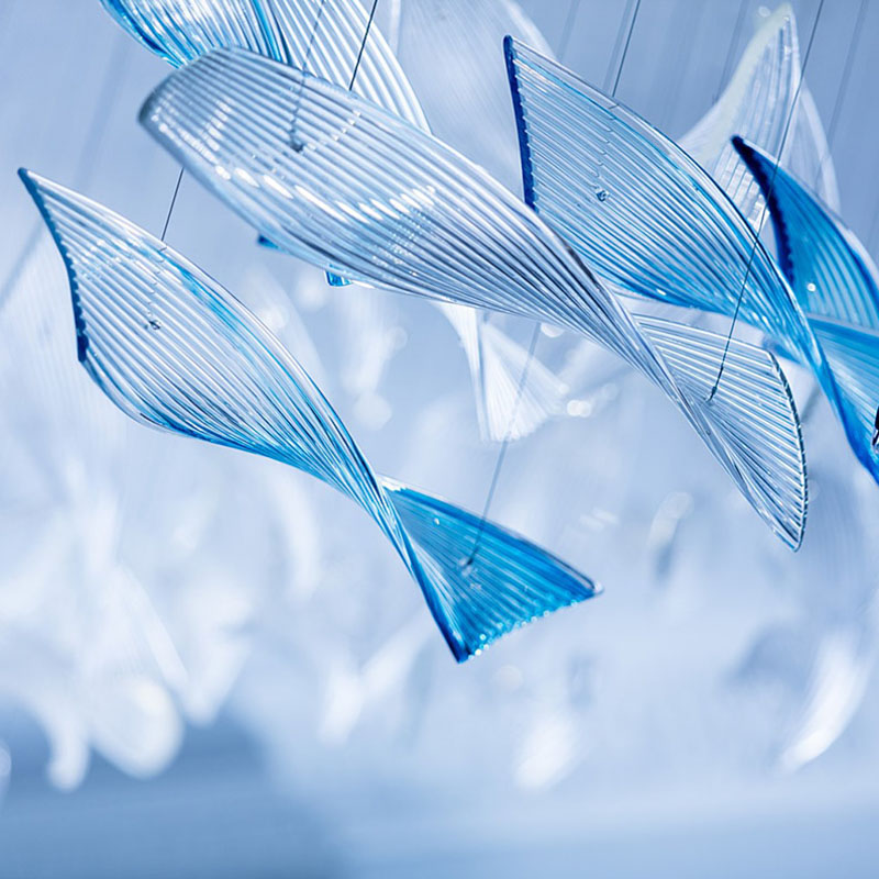 L-001-06-H128 Luxury Art Fish Chandelier｜Customizable Premium Edition