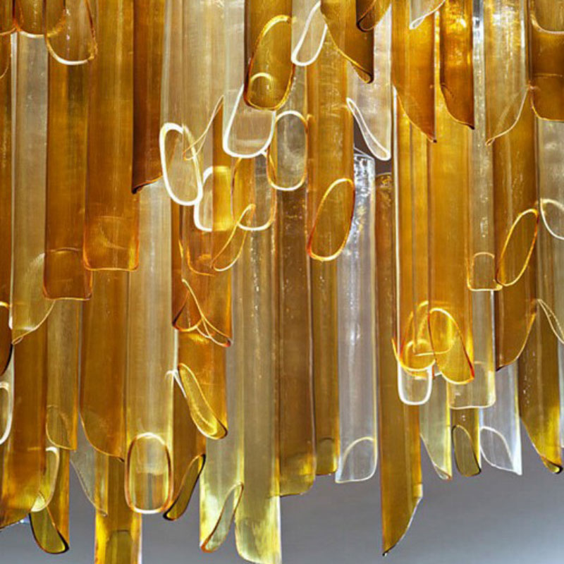 L-001-06-H161 Luxury Art Golden Flow Chandelier｜Customizable Premium Edition