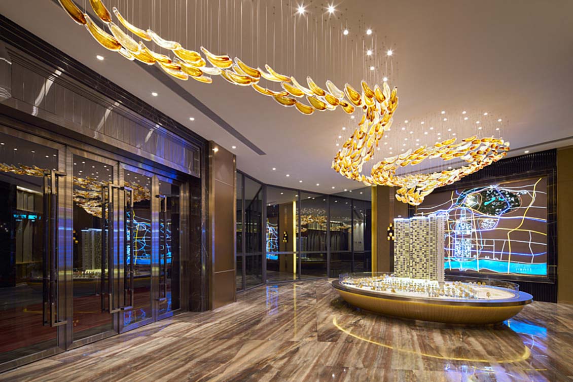 L-001-06-H162 Luxury Art Flowing Gold Chandelier|Customizable Premium Edition L-001-06-H162 Luxury Art Flowing Gold Chandelier|Customizable Premium Edition