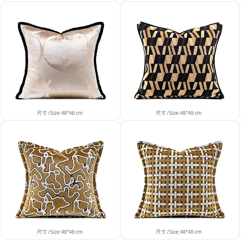 T-173-01-1-003 Caramel Brown Luxury Pillow Series｜Soft Furnishing Collection