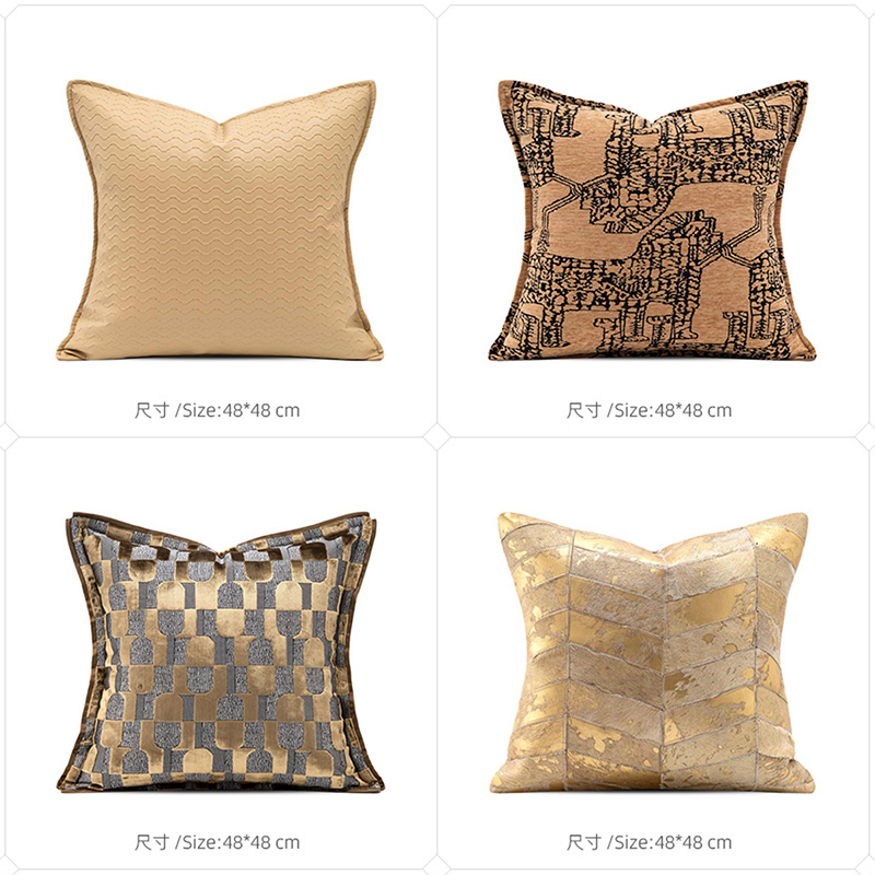 T-173-01-1-003 Caramel Brown Luxury Pillow Series｜Soft Furnishing Collection