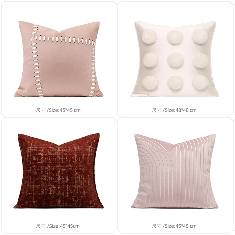 T-173-01-1-005 Red-Brown Retro Fire-Resistant Pillow Series｜Soft Furnishing Collection