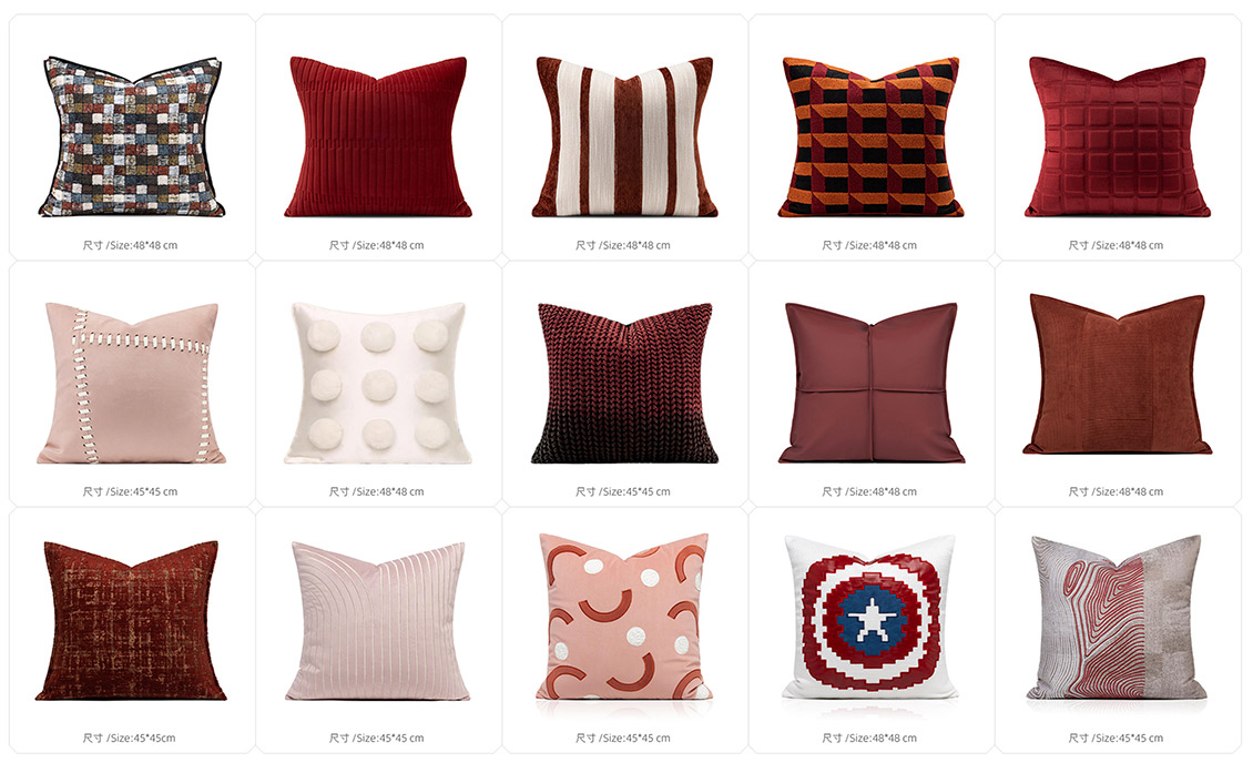 Red-Brown Retro Fire-Resistant Throw Pillow Red-Brown Retro Fire-Resistant Throw Pillow