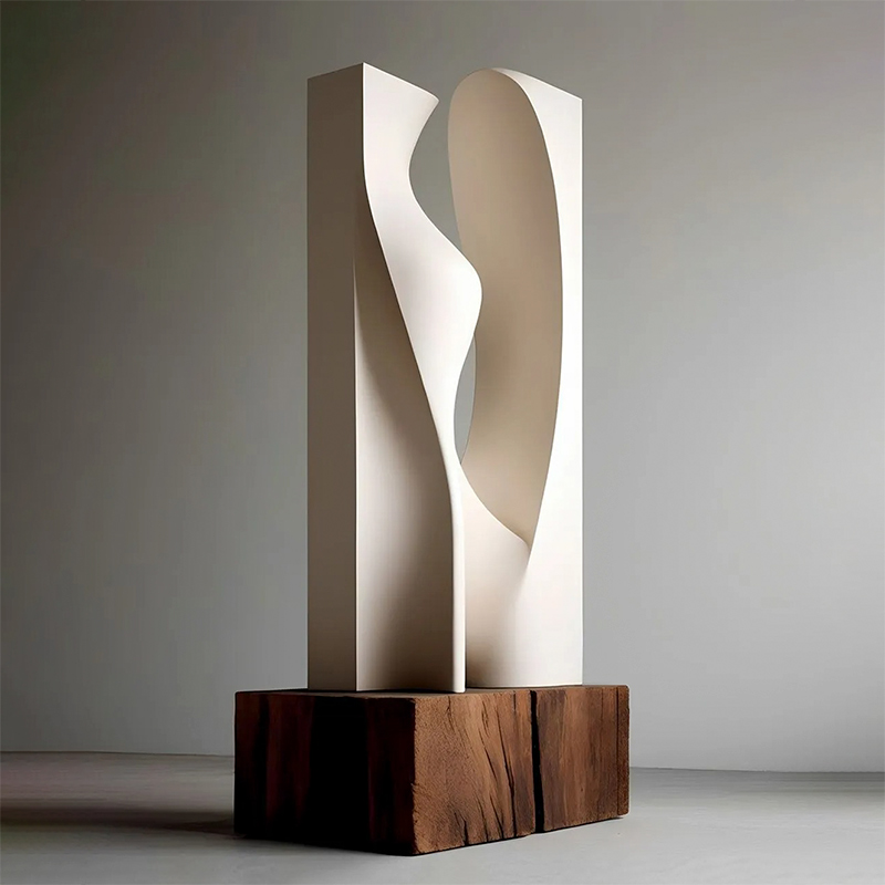 S-068-08-D003 Abstract Bud-Form Art Sculpture