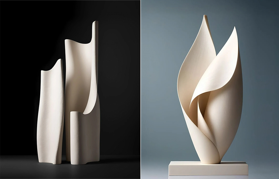 Bud-Shaped Art Sculptures Bud-Shaped Art Sculptures