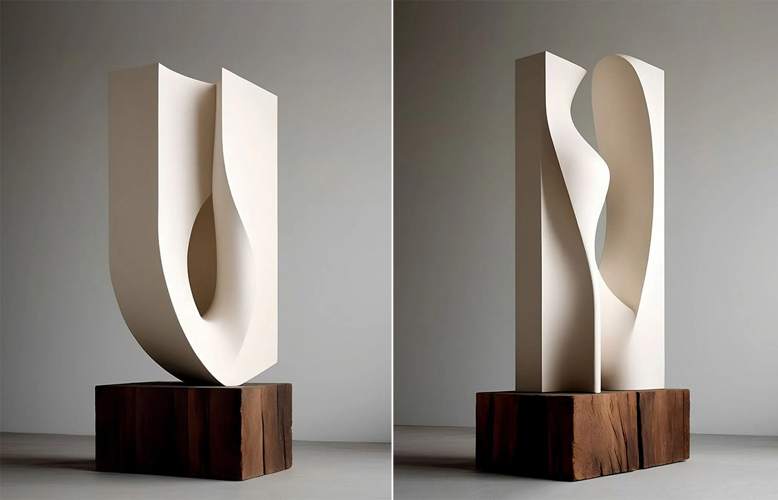 Minimalist Cream-Tone Installations Minimalist Cream-Tone Installations