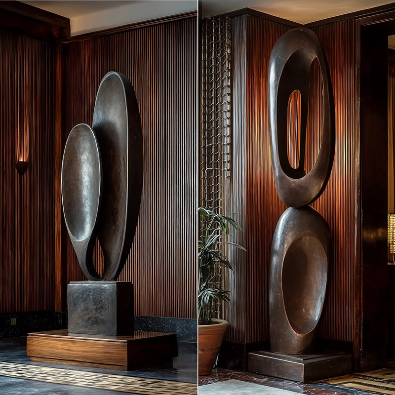 S-068-08-D006 win Ellipse Bronze Art Sculpture