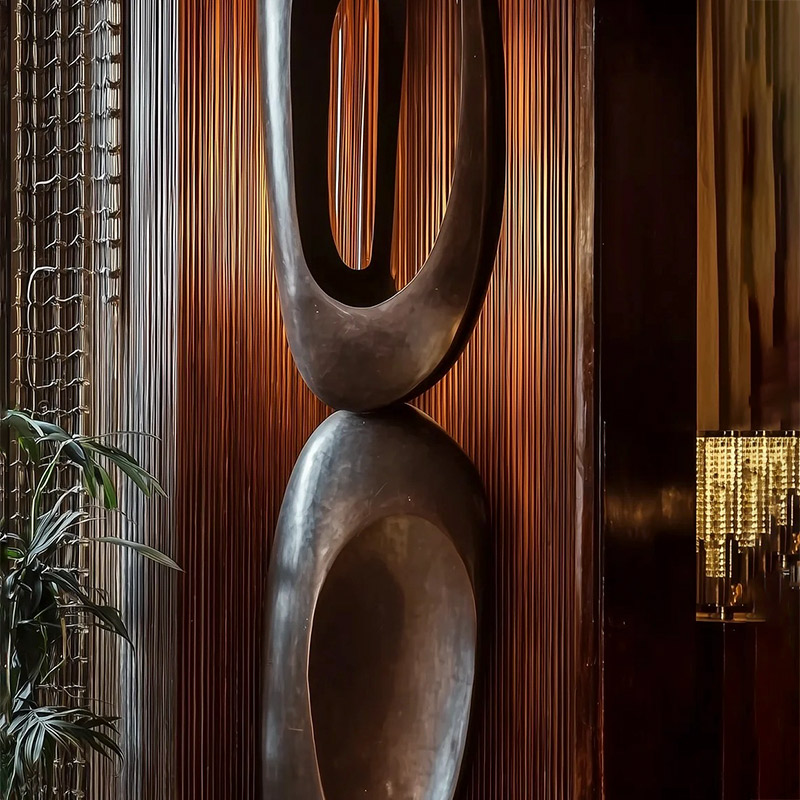 S-068-08-D006 win Ellipse Bronze Art Sculpture