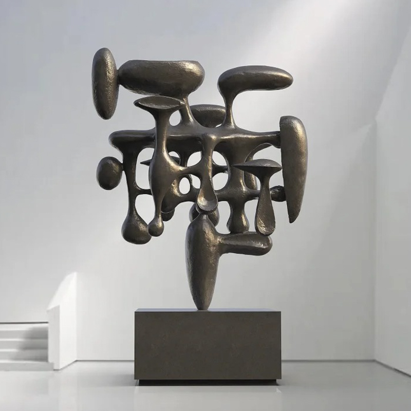 S-068-08-D007 Organic Form Bronze Art Sculpture