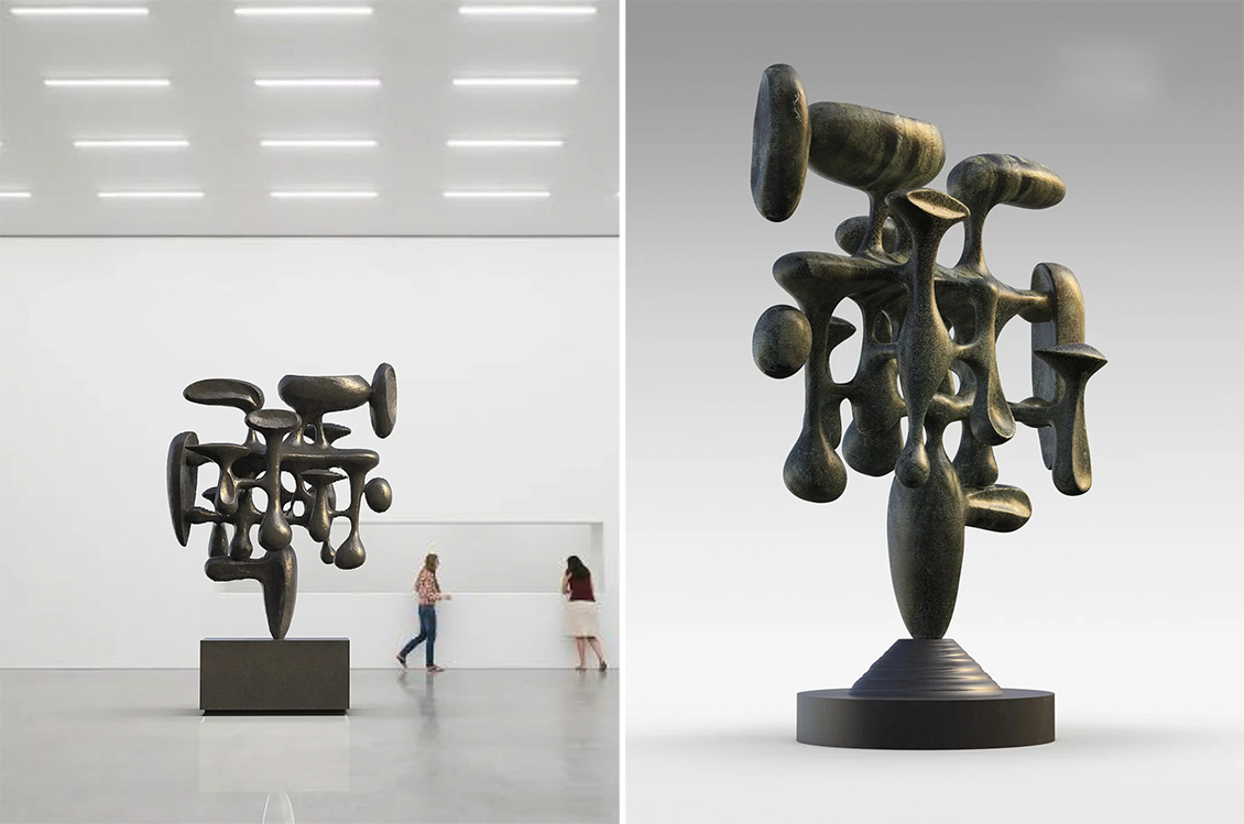 Hand-Cast Vintage Sculptures