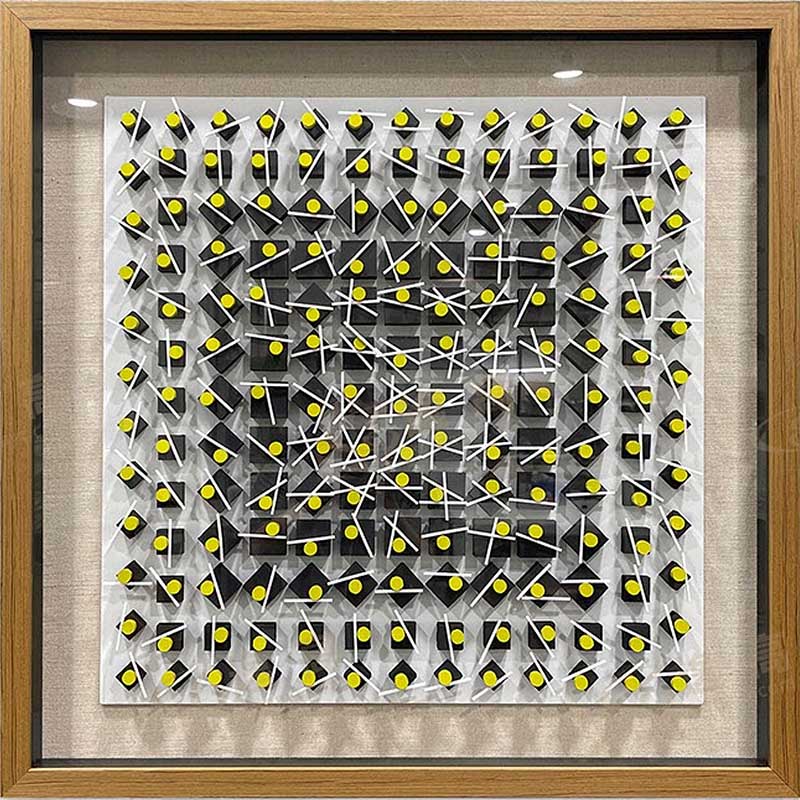 O-121-01-1-004 Modern Textured & Geometric Installation Artwork Series｜Customizable Premium Edition