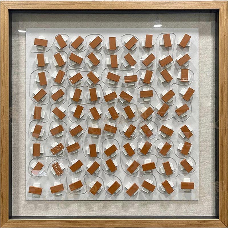 O-121-01-1-004 Modern Textured & Geometric Installation Artwork Series｜Customizable Premium Edition