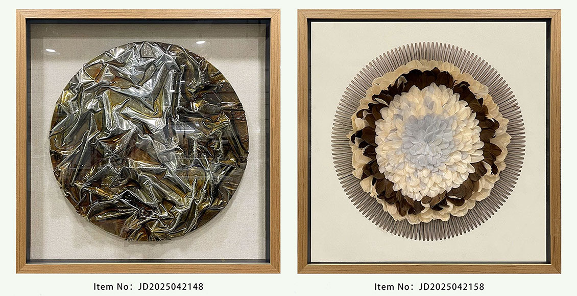 Natural Textured & Petal Wall Art Natural Textured & Petal Wall Art