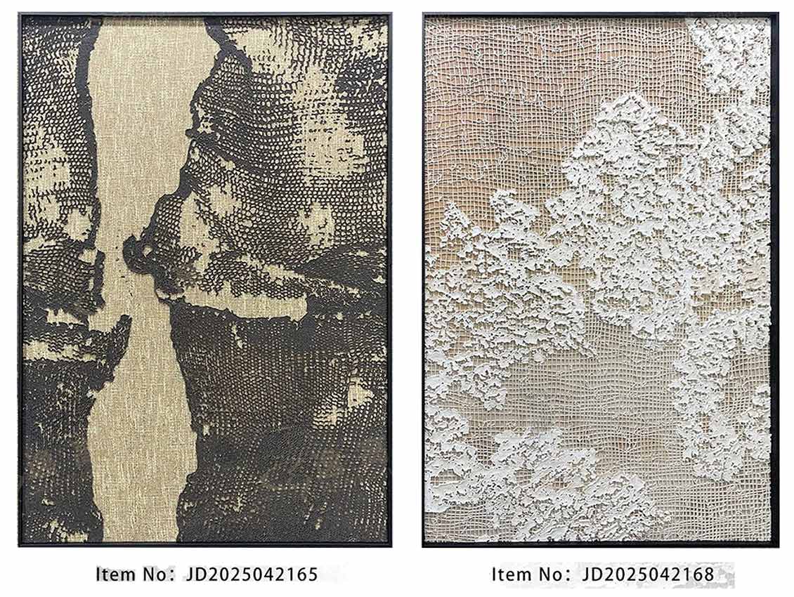 Wabi-Sabi Black & White Textured Wall Art Wabi-Sabi Black & White Textured Wall Art