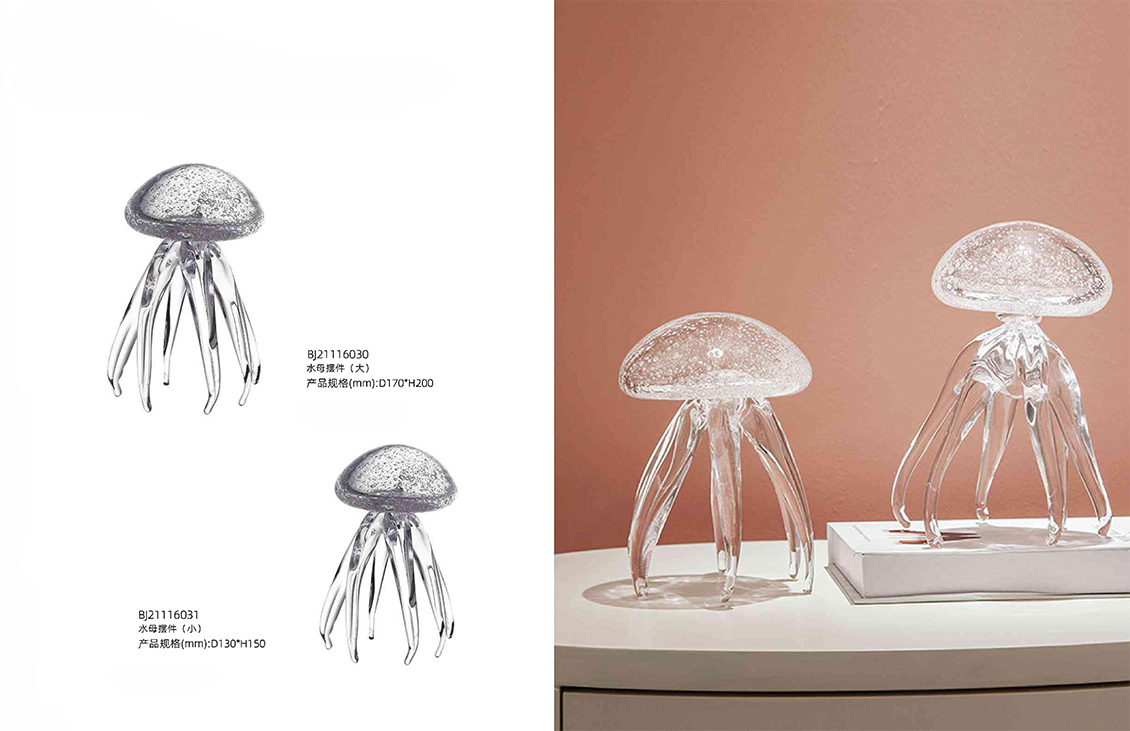 Luxury Glass Jellyfish Ornament Luxury Glass Jellyfish Ornament