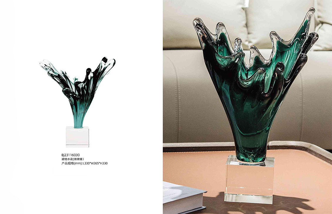 Luxury Glass Water Splash Sculpture Luxury Glass Water Splash Sculpture