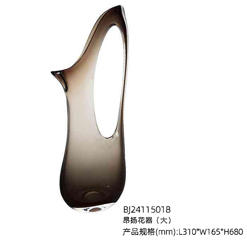O-125-03-2-BJ24115017 Luxury Glass "Uplift" Vase Series｜Customizable Premium Edition