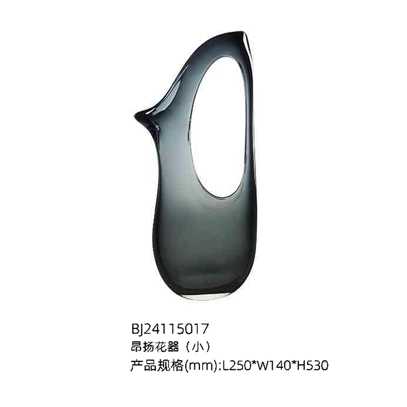 O-125-03-2-BJ24115017 Luxury Glass "Uplift" Vase Series｜Customizable Premium Edition