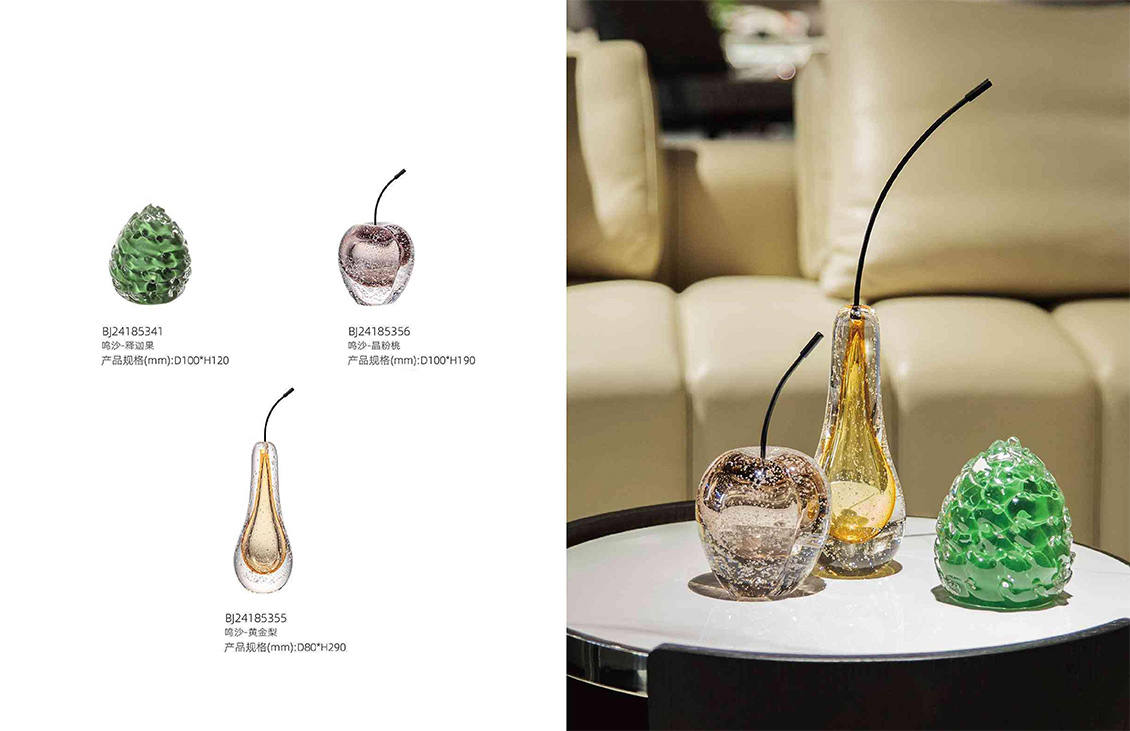 Luxury Glass Fruit Ornament Luxury Glass Fruit Ornament