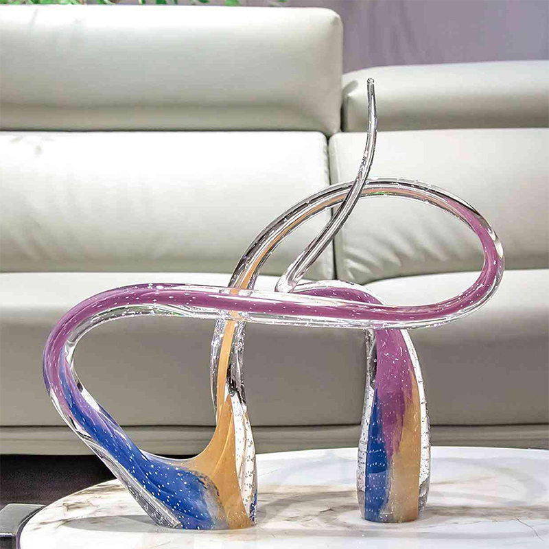 O-125-03-2-BJ25185106 Luxury Glass "Embrace Life" Sculpture Series｜Customizable Premium Edition