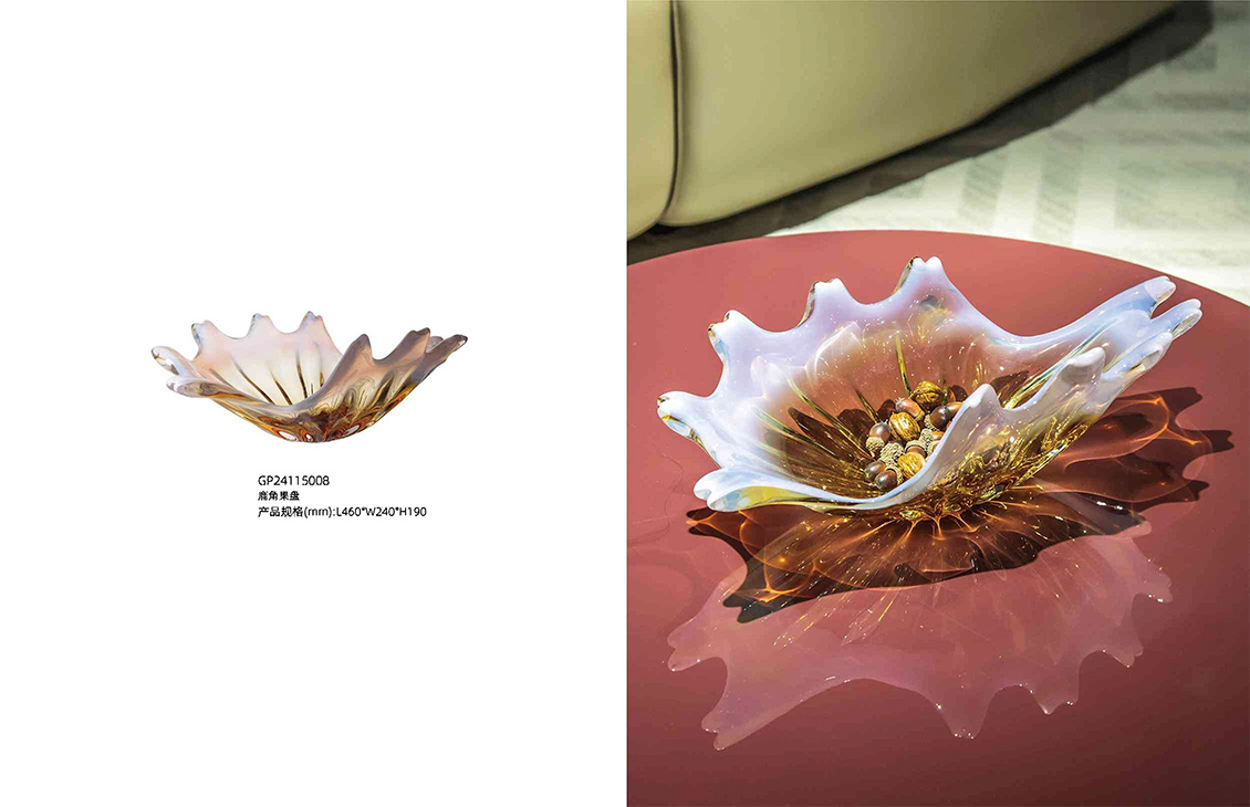 Luxury Glass Artistic Fruit Bowl Luxury Glass Artistic Fruit Bowl