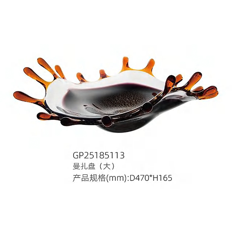 O-125-03-2-GP25185113 Luxury Glass "Mandala Tray" Series｜Customizable Premium Edition