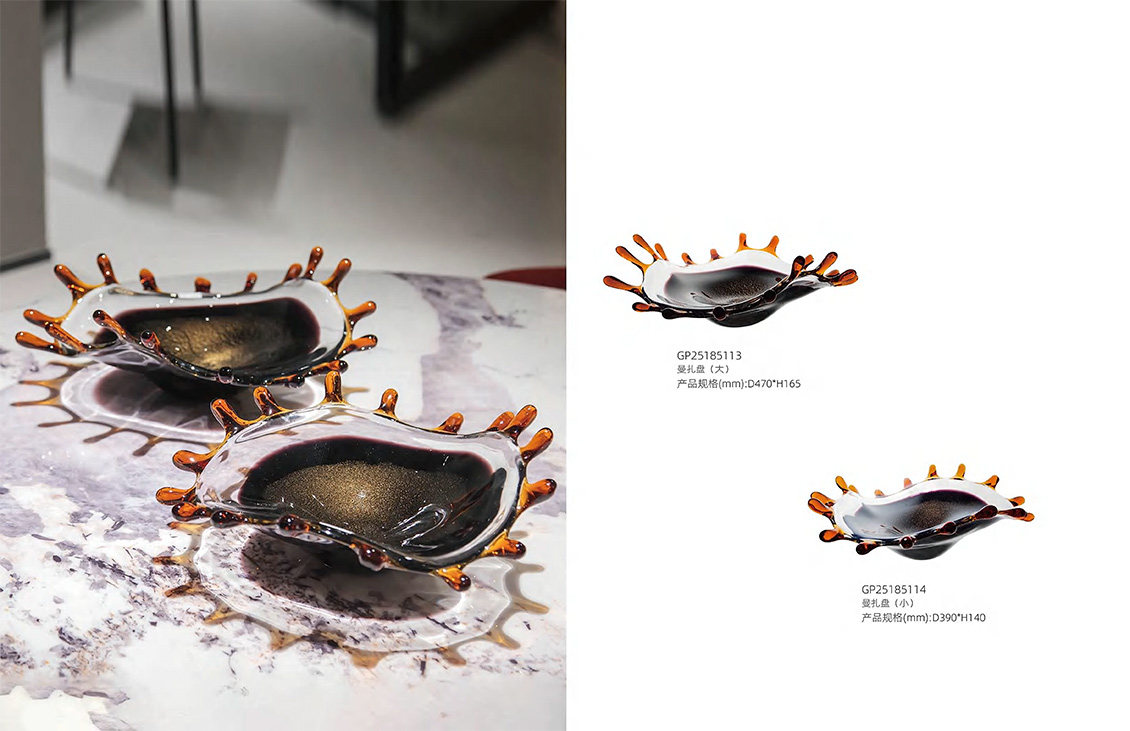 Luxury Glass Artistic Fruit Bowl Luxury Glass Artistic Fruit Bowl