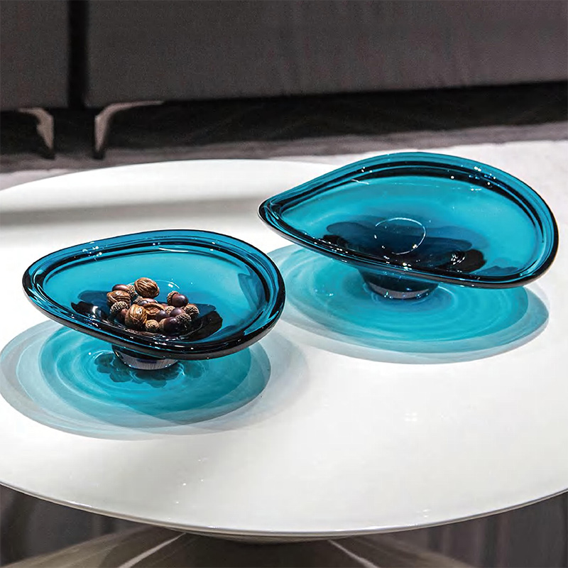 O-125-03-2-GP25185121 Luxury Glass "Above the Rising Sun" Fruit Bowl Series｜Customizable Premium Edition