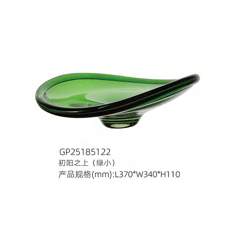 O-125-03-2-GP25185121 Luxury Glass "Above the Rising Sun" Fruit Bowl Series｜Customizable Premium Edition