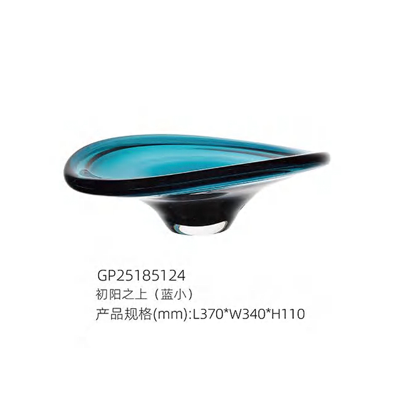 O-125-03-2-GP25185121 Luxury Glass "Above the Rising Sun" Fruit Bowl Series｜Customizable Premium Edition