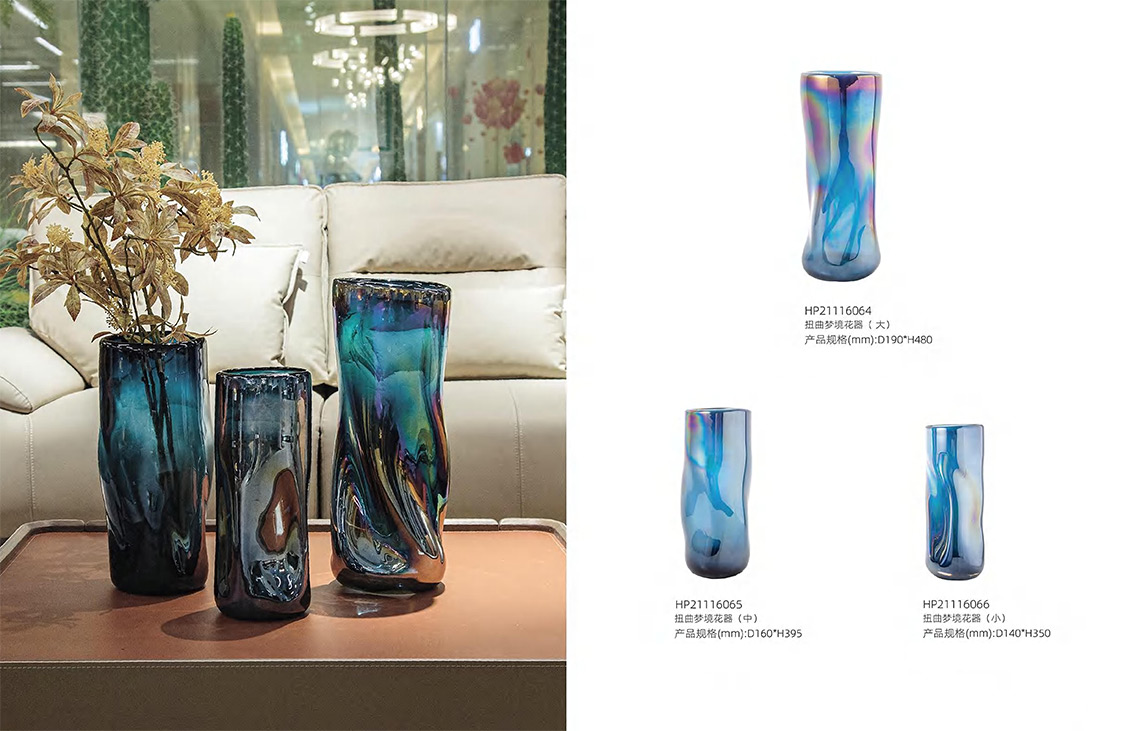 Luxury Twisted Glass Vase Luxury Twisted Glass Vase