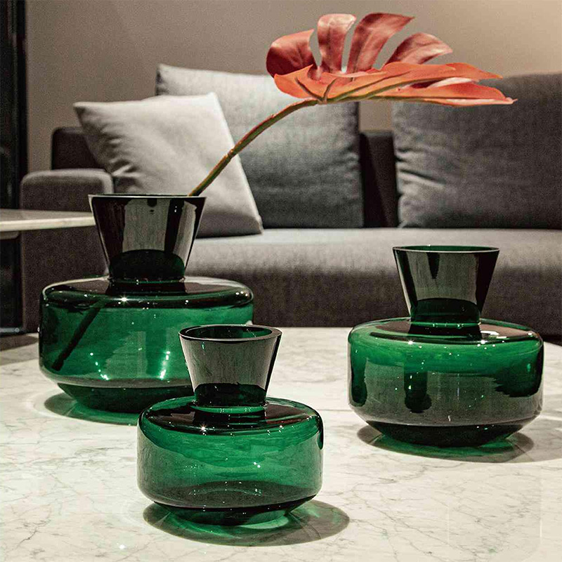 O-125-03-2-HP21147012 Luxury Glass "MUNU" Vase Series｜Customizable Premium Edition