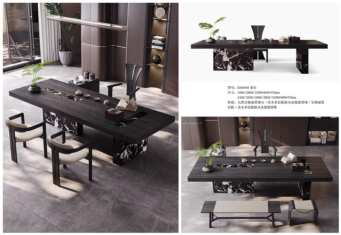 Bulgari Black" marble tea table